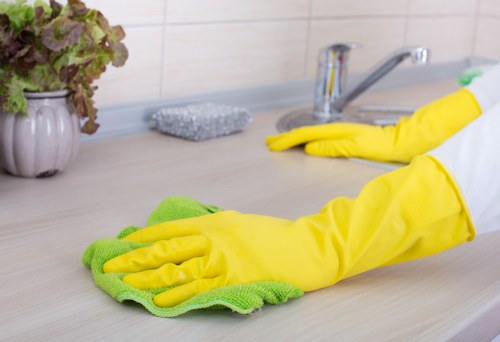 Waste handling and responsible disposal associated with cleaning work